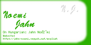 noemi jahn business card